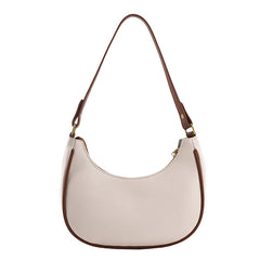 Half-Moon Shoulder Bag for Women PU Leather Travel Crossbody Handbag