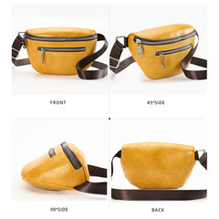 Women's Soft PU Leather Waist Pack for Shopping and Dating