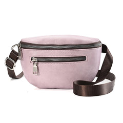 Women's Soft PU Leather Waist Pack for Shopping and Dating