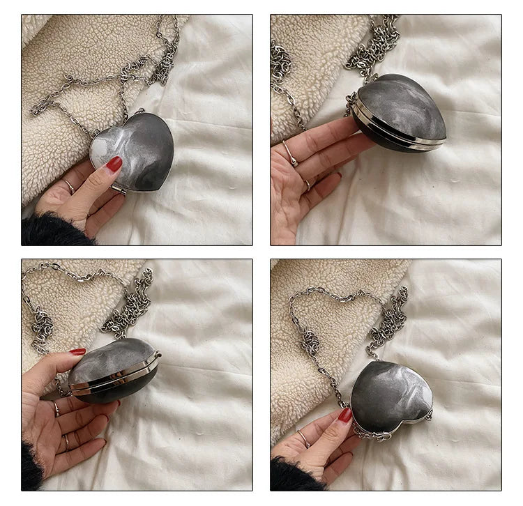 Small Chain Clutch Handle Bag for Ladies