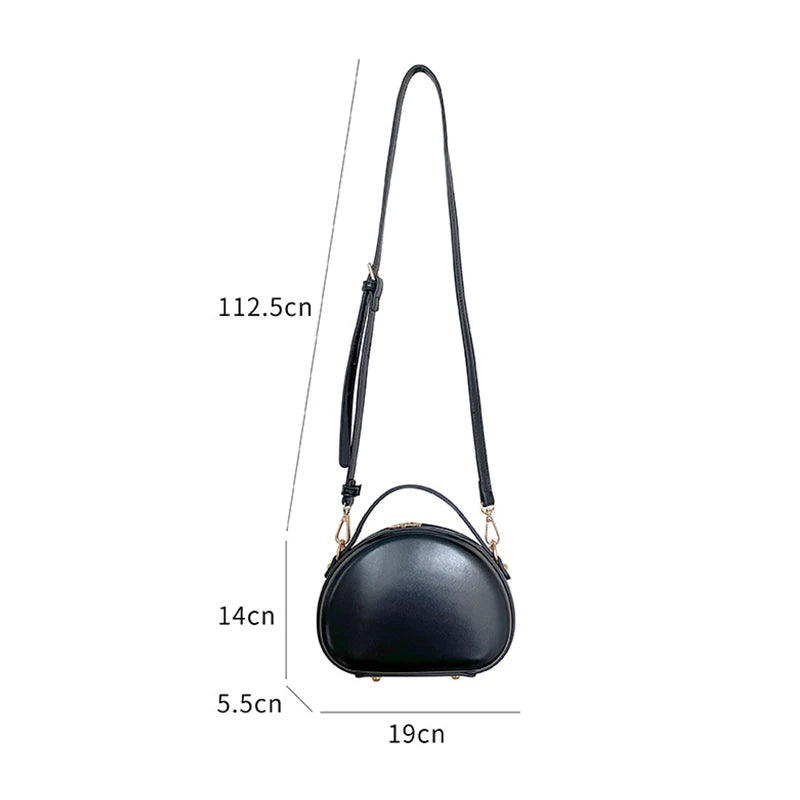 Small Texture Women Shoulder Crossbody Solid Saddle Bag High Ladies Leisure Casu