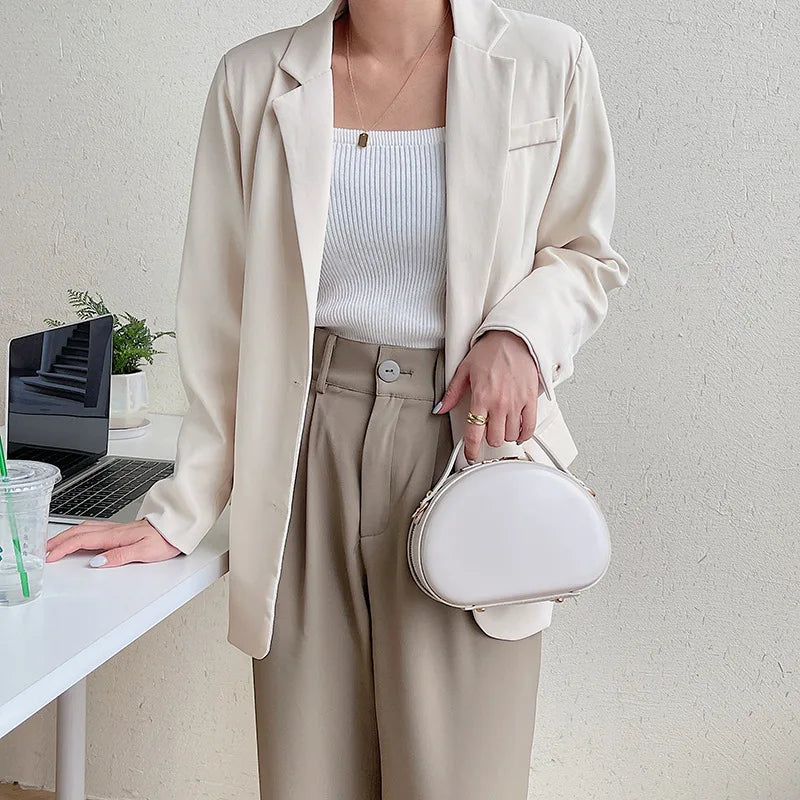 Small Texture Women Shoulder Crossbody Solid Saddle Bag High Ladies Leisure Casu