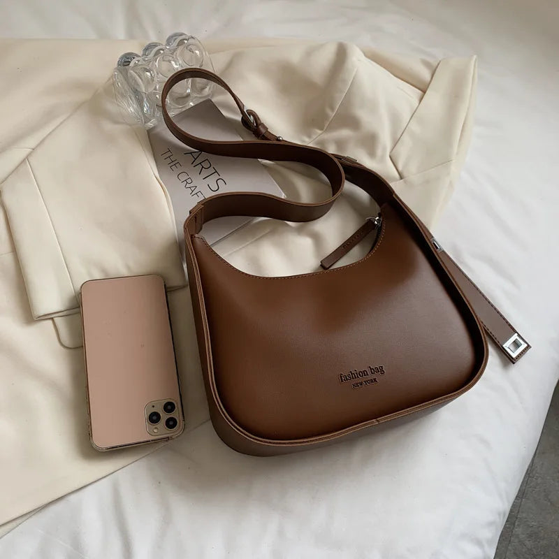 Vintage Bucket Crossbody Bag Women Shoulder Bag All-match Messenger Handbag