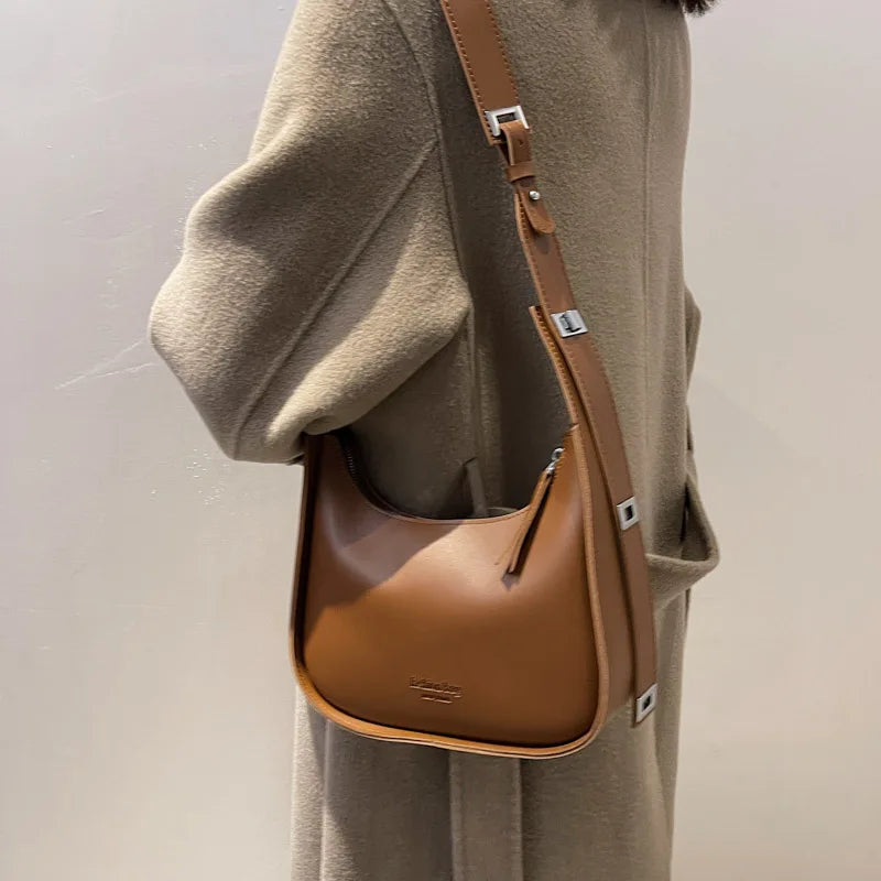 Vintage Bucket Crossbody Bag Women Shoulder Bag All-match Messenger Handbag