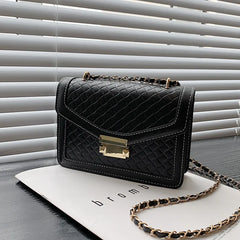 Vintage Square Messenger Bag Chain Crossbody - Women's Shoulder Handbags