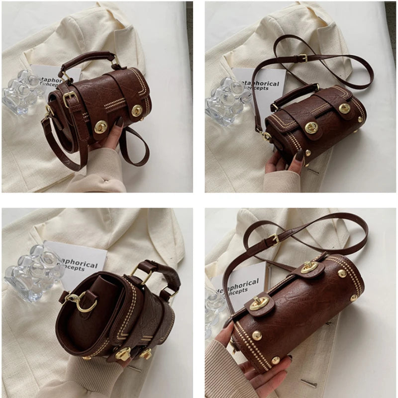 Small Pu Leather Shoulder Crossbody Bags for Women Tote Bag