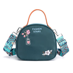 Small Round Shoulder Bag Teen Girls Mini Crossbody Handbag Lady Clutch