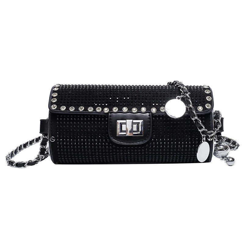 Rhinestones Evening Party Clutch Wedding Purses Handbag Women Shoulder Bag