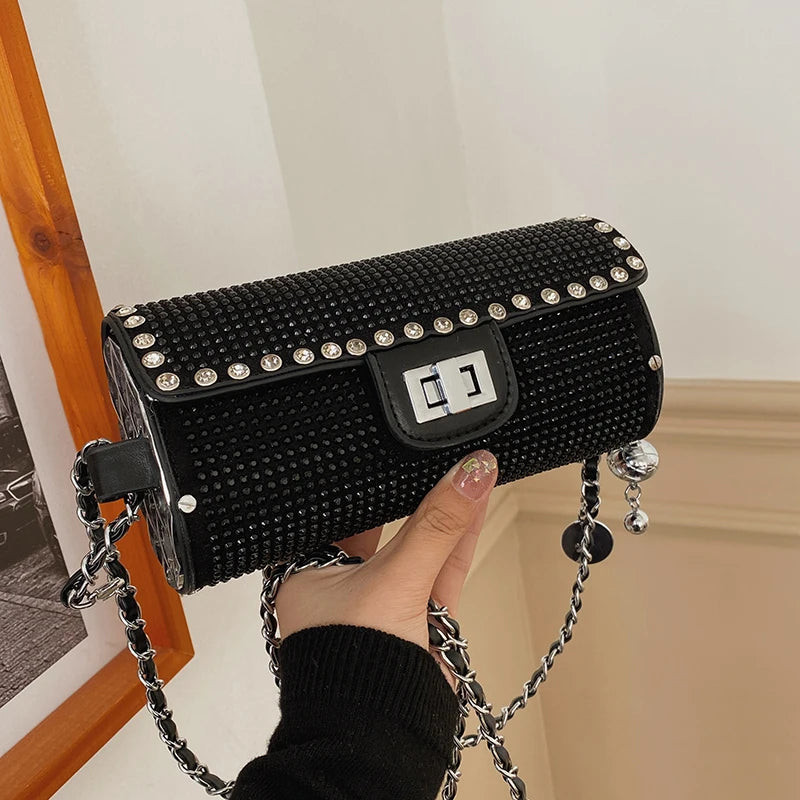 Rhinestones Evening Party Clutch Wedding Purses Handbag Women Shoulder Bag