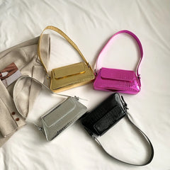 Small Shoulder Bags For Women Solid PU Leather Flap Handbags