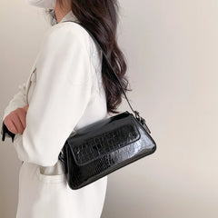 Small Shoulder Bags For Women Solid PU Leather Flap Handbags