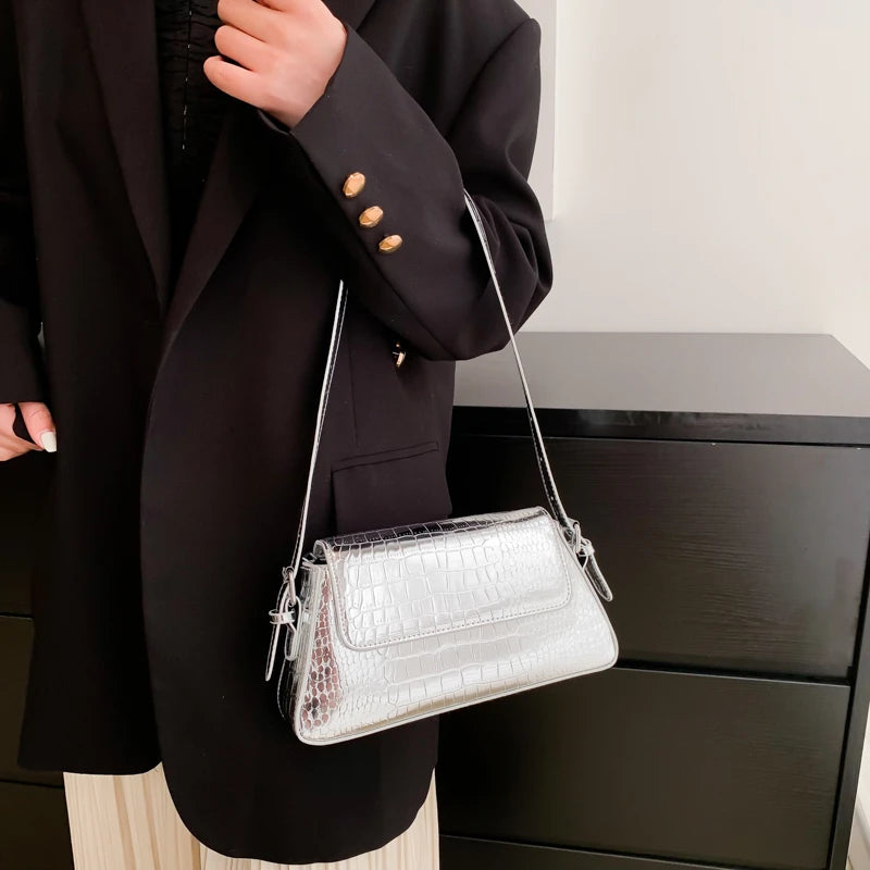 Small Shoulder Bags For Women Solid PU Leather Flap Handbags