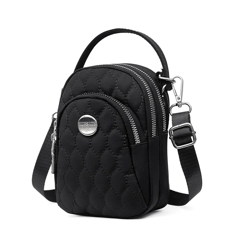 Mini Women Shoulder Bags High Female Phone Clutch Diamond Lattice