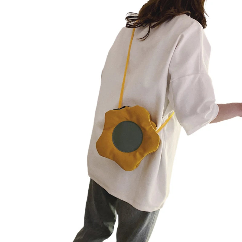 Flower Shape Crossbody Bag Satchel for Women and Girls