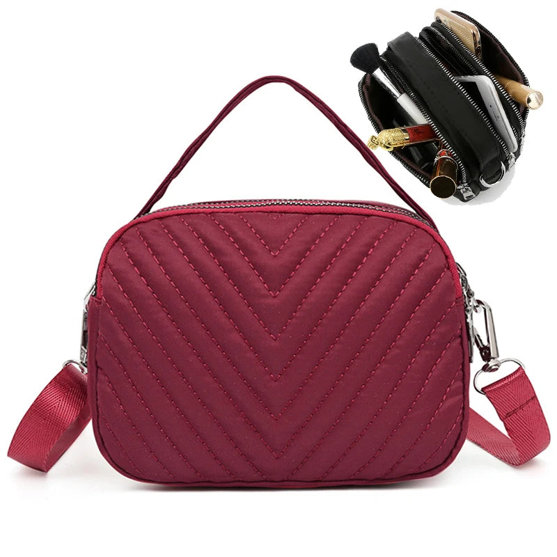 Small Shoulder Bags Nylon Women Crossbody Mobile Phone Bags