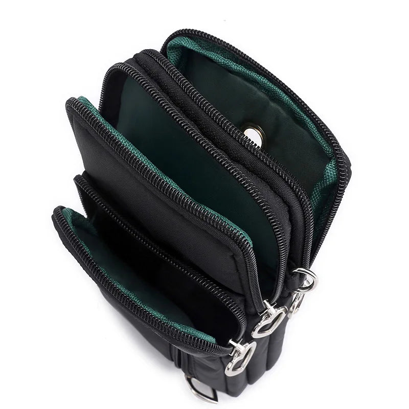 Small Nylon Shoulder Bag Mini Phone Messenger Purse