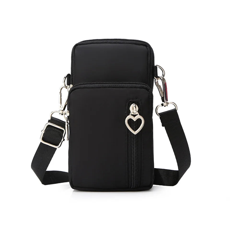 Small Nylon Shoulder Bag Mini Phone Messenger Purse