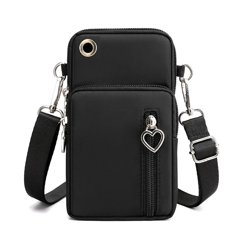 Small Nylon Shoulder Bag Mini Phone Messenger Purse