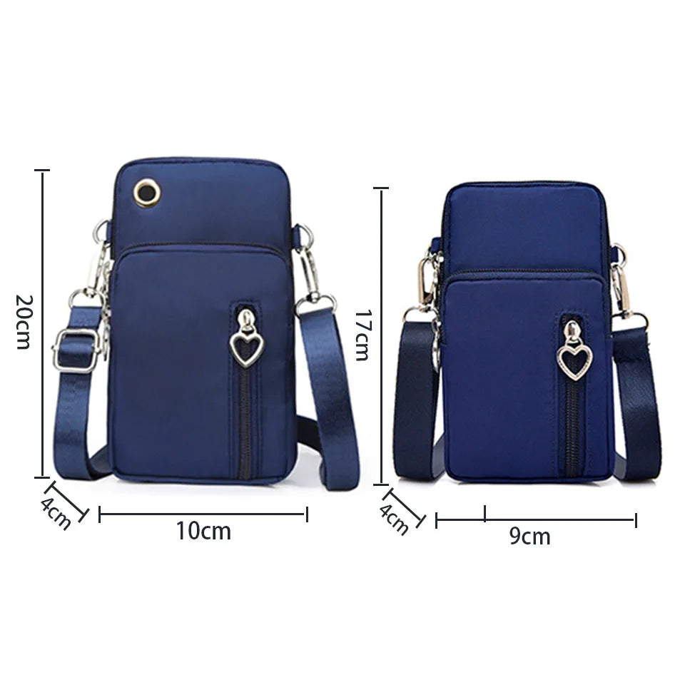 Small Nylon Shoulder Bag Mini Phone Messenger Purse
