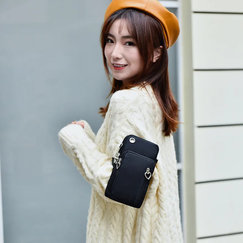 Small Nylon Shoulder Bag Mini Phone Messenger Purse