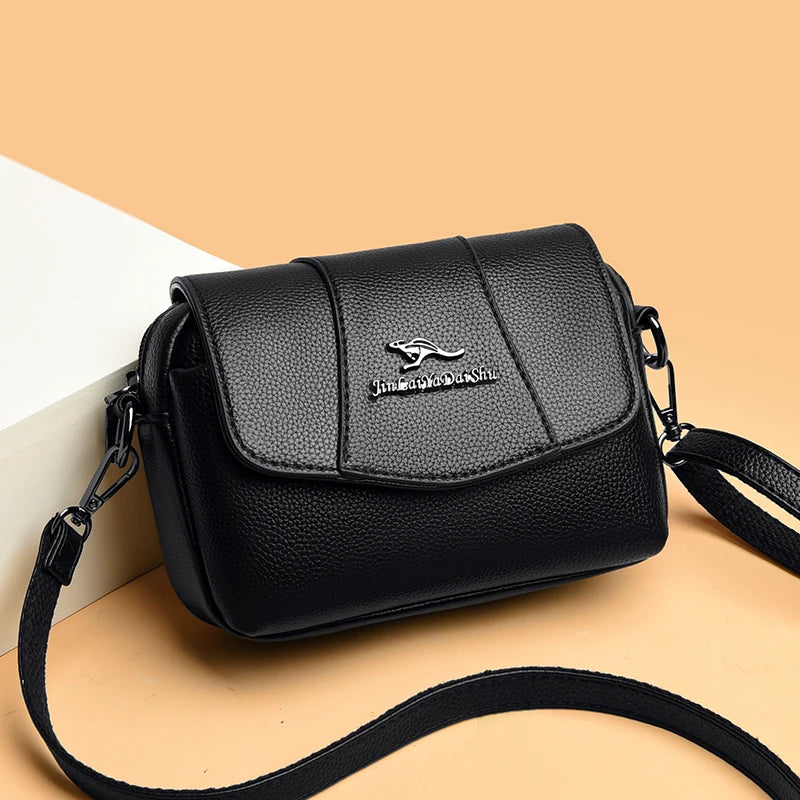 Small Leather Shoulder Bag Women's Purse Handbag Lady Sac A Main Femme