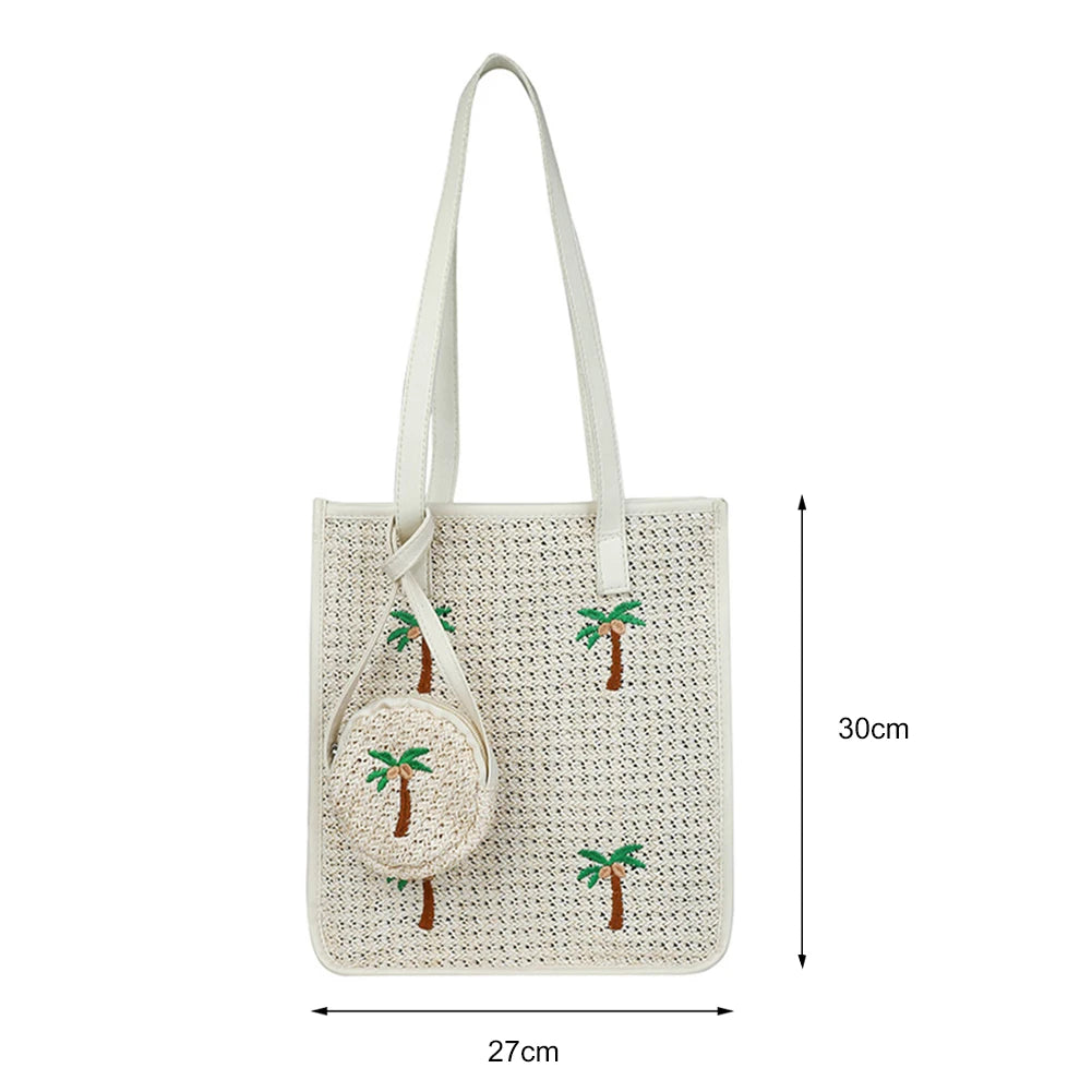 Summer Crossbody Lady Travel Handbags Woven Crossbody Messenger Handbags