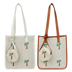 Summer Crossbody Lady Travel Handbags Woven Crossbody Messenger Handbags