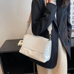 Vintage Leather Crossbody Bag for Women Winter
