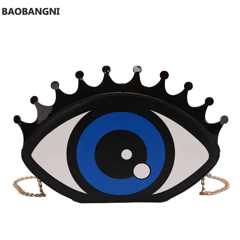 Small Shoulder Women Bag Eye PU Leather Chain Messenger Bag Purse And Handbags M