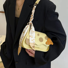 Leather Crossbody Bags Retro Women's Shoulder Messenger Bag
