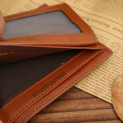 Slim Famous Handy Portfolio Leather Men Wallet Purse Male Clutch Bag