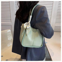 2pcs Soft PU Leather Shoulder Bags for Women Underarm Bag Handbags Purses