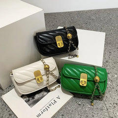 Small Crossbody Bag Chains Strap Mini Women Shoulder Bag Sheepskin Leather Purse