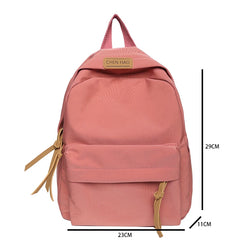 Solid Nylon Backpack for Primary School Student