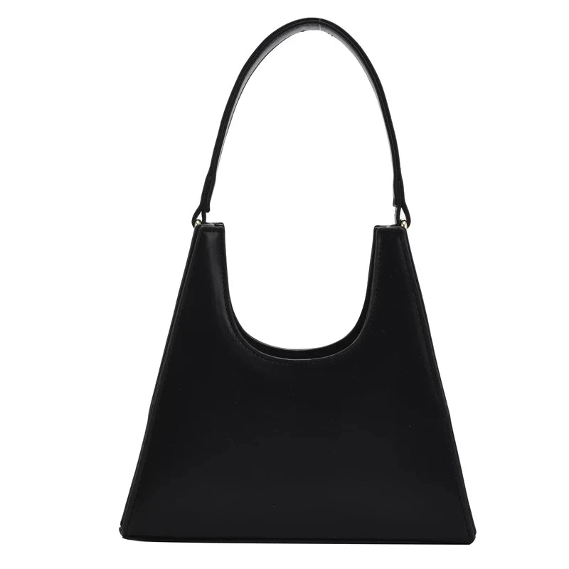 Small Solid PU Leather Underarm Shoulder Bags Crossbody Bag Female Handbags