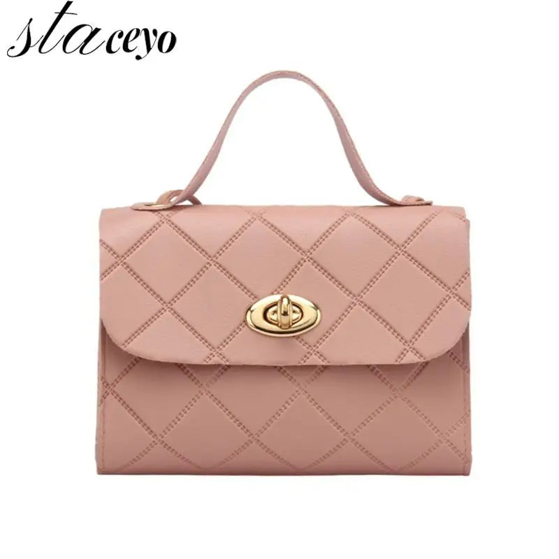 Small Stripes Messenger Bag Women Shoulder Crossbody Handbag