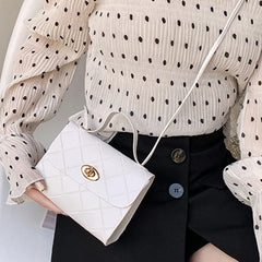 Small Stripes Messenger Bag Women Shoulder Crossbody Handbag