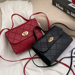 Small Stripes Messenger Bag Women Shoulder Crossbody Handbag