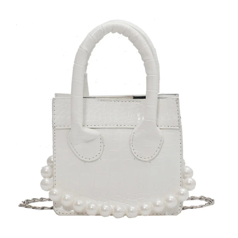 Crocodile Pattern Chain Shoulder Messenger Bag for Women
