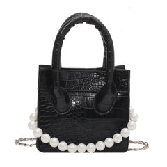 Crocodile Pattern Chain Shoulder Messenger Bag for Women