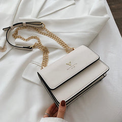 Deer Head Crossbody Bag Classic Chain Shoulder Purse Flap Messenger Bag