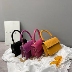 Small Square Bags For Women Messenger Bag Chains Girl's Handbag Casual