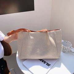 Straw Totes Bags For Women Summer Shoulder Bags Lady Purses Handbags