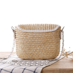 Summer Shoulder Straw Bags For Women Messenger Bag Woven Clutch
