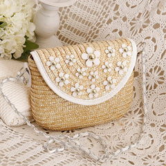 Summer Shoulder Straw Bags For Women Messenger Bag Woven Clutch