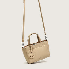 Small Tote Bag Cow Leather Smile Handbags Girls Shoulder Bags Sac A Main Femme B