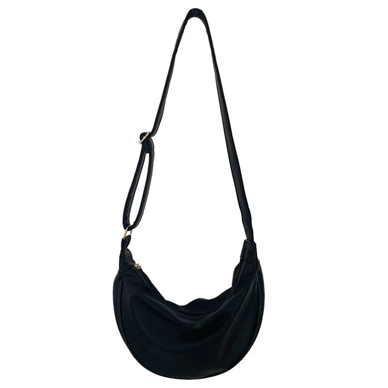 Women's Small Underarm Hobo Bag Pu Leather Crossbody Handbag