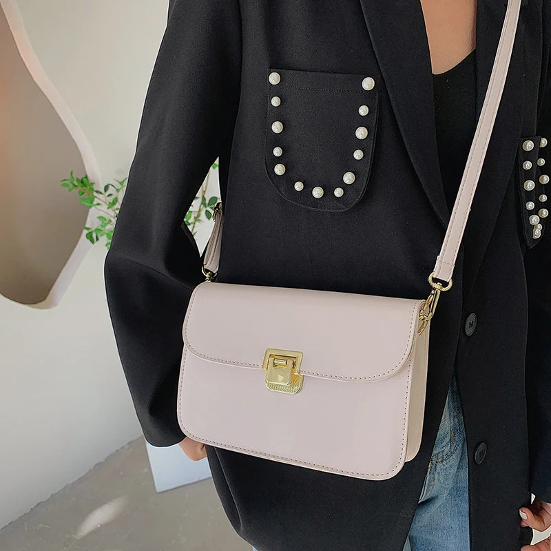 Small Women's Shoulder Bags High PU Leather Flap Crossbody Bag Handbag
