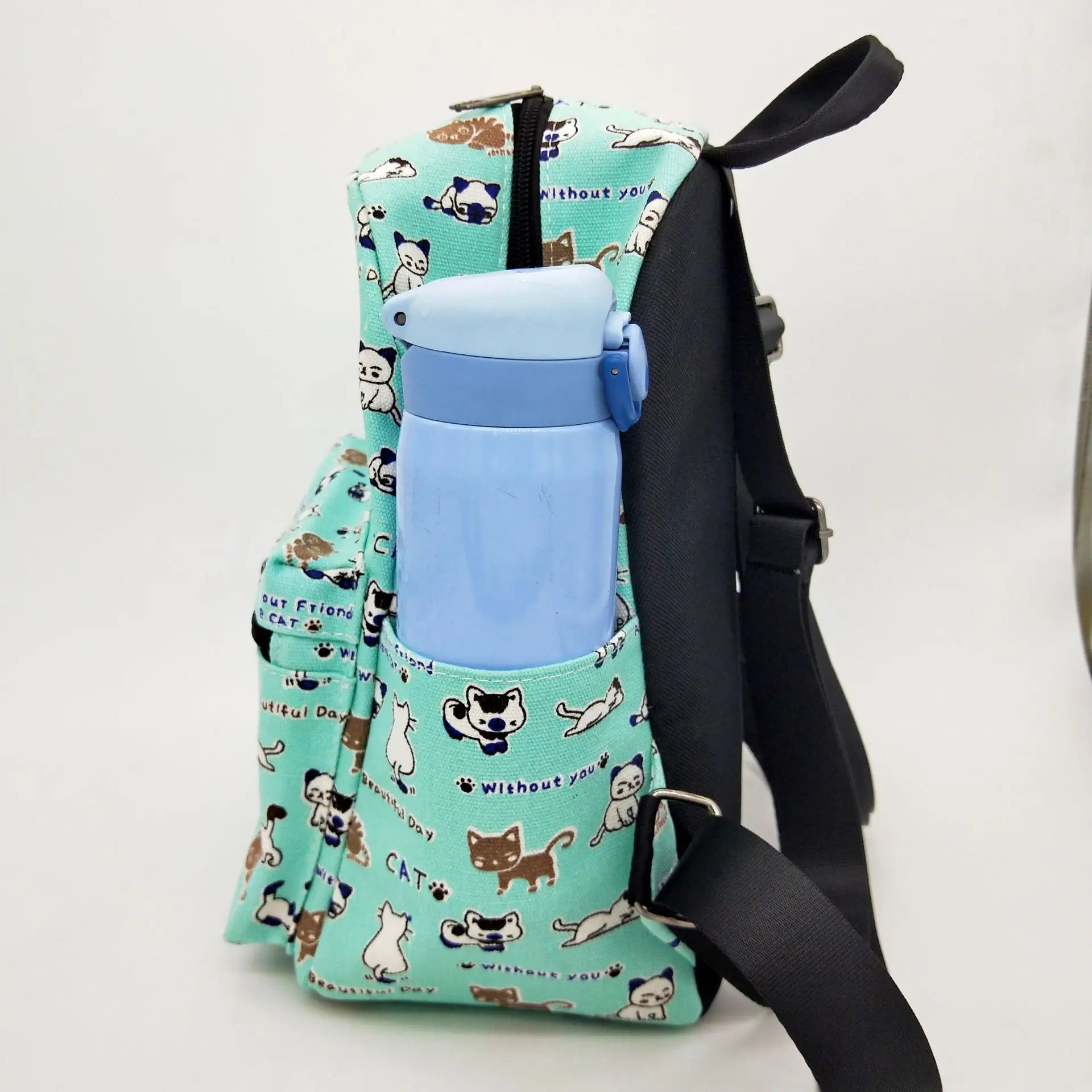 Small Women Canvas Backpack Teenagers Casual Daypack Mini Backpack Girls