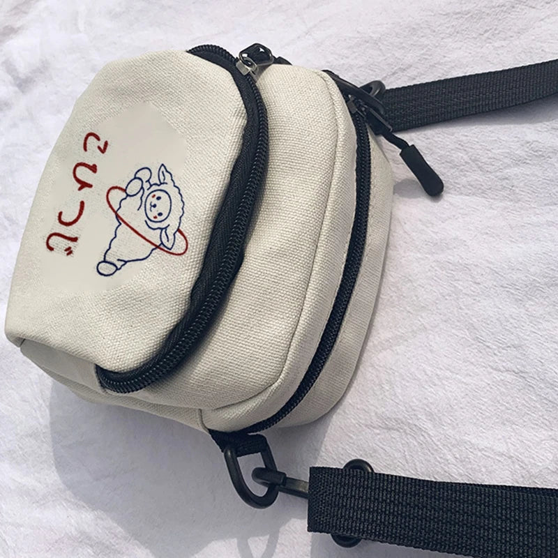 Small Women Canvas Bags Handbag Mini Shoulder Bags for Women Phone Bag
